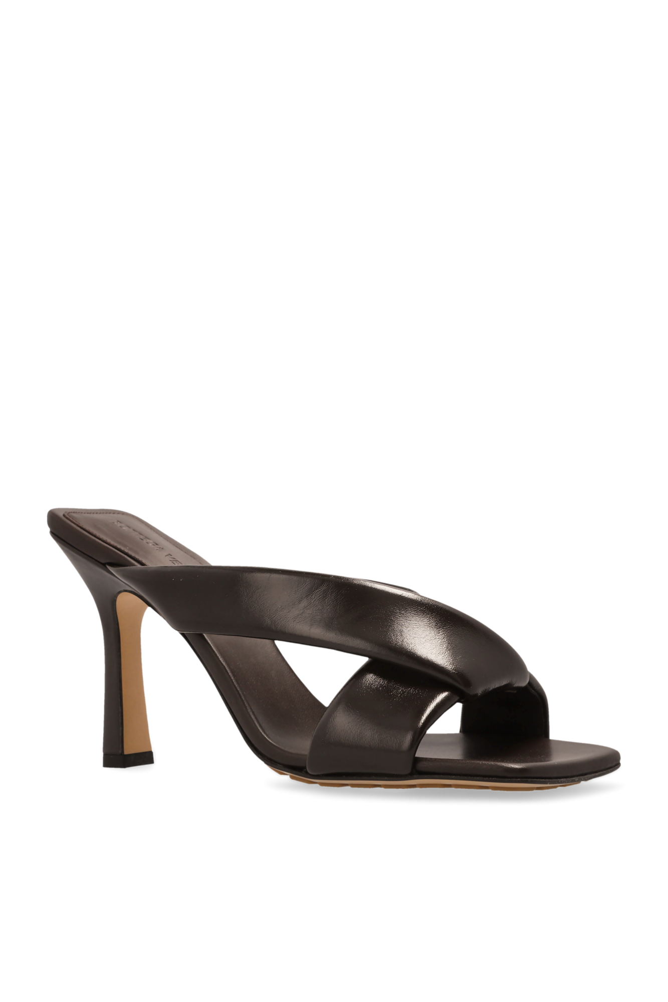 【新品】Bottega Veneta　トランスペアレントヒールサンダル 新品】Bottega Veneta トランスペアレントヒールサンダル